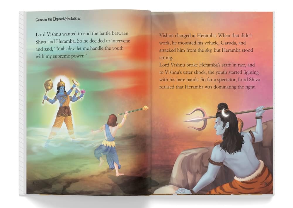 Ganesha: The Elephant Headed God- Illustrated Stories From Indian History And Mythology Hardcover – view 4