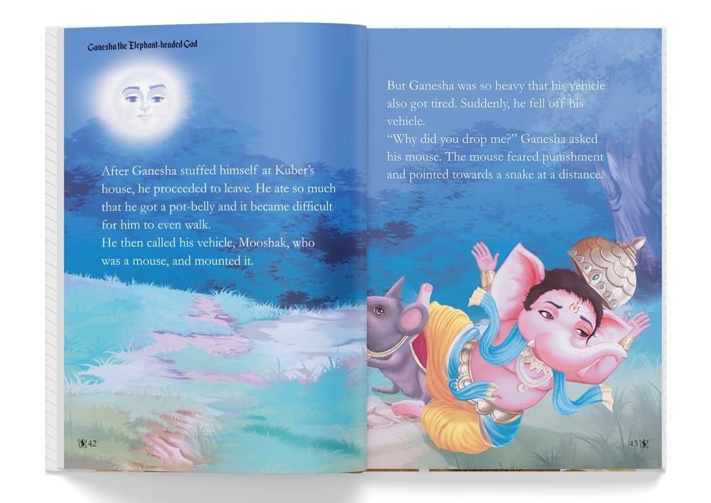 Ganesha: The Elephant Headed God- Illustrated Stories From Indian History And Mythology Hardcover – view 6