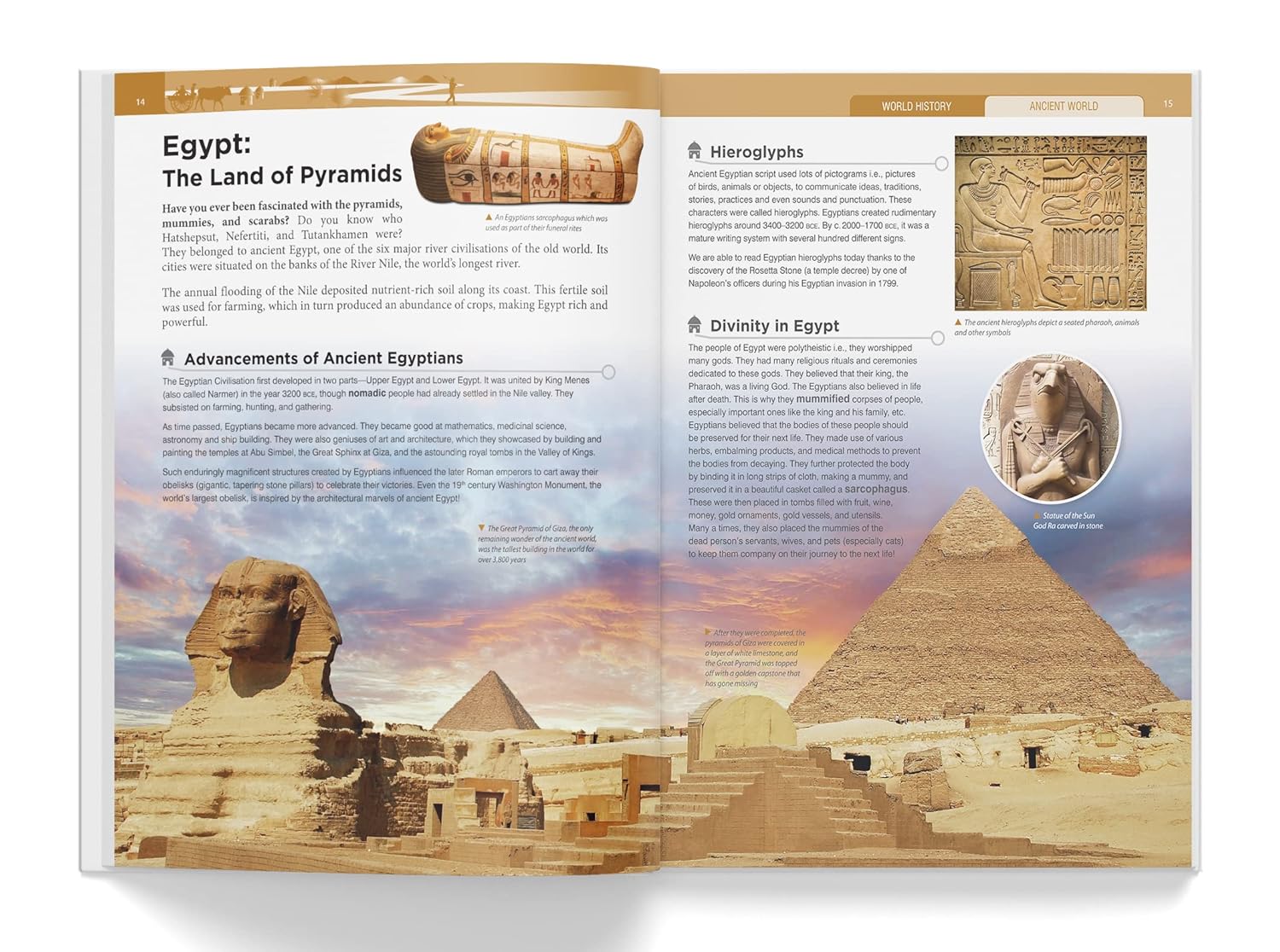 Knowledge Encyclopedia - World History Hardcover by Wonder House Books – view 4