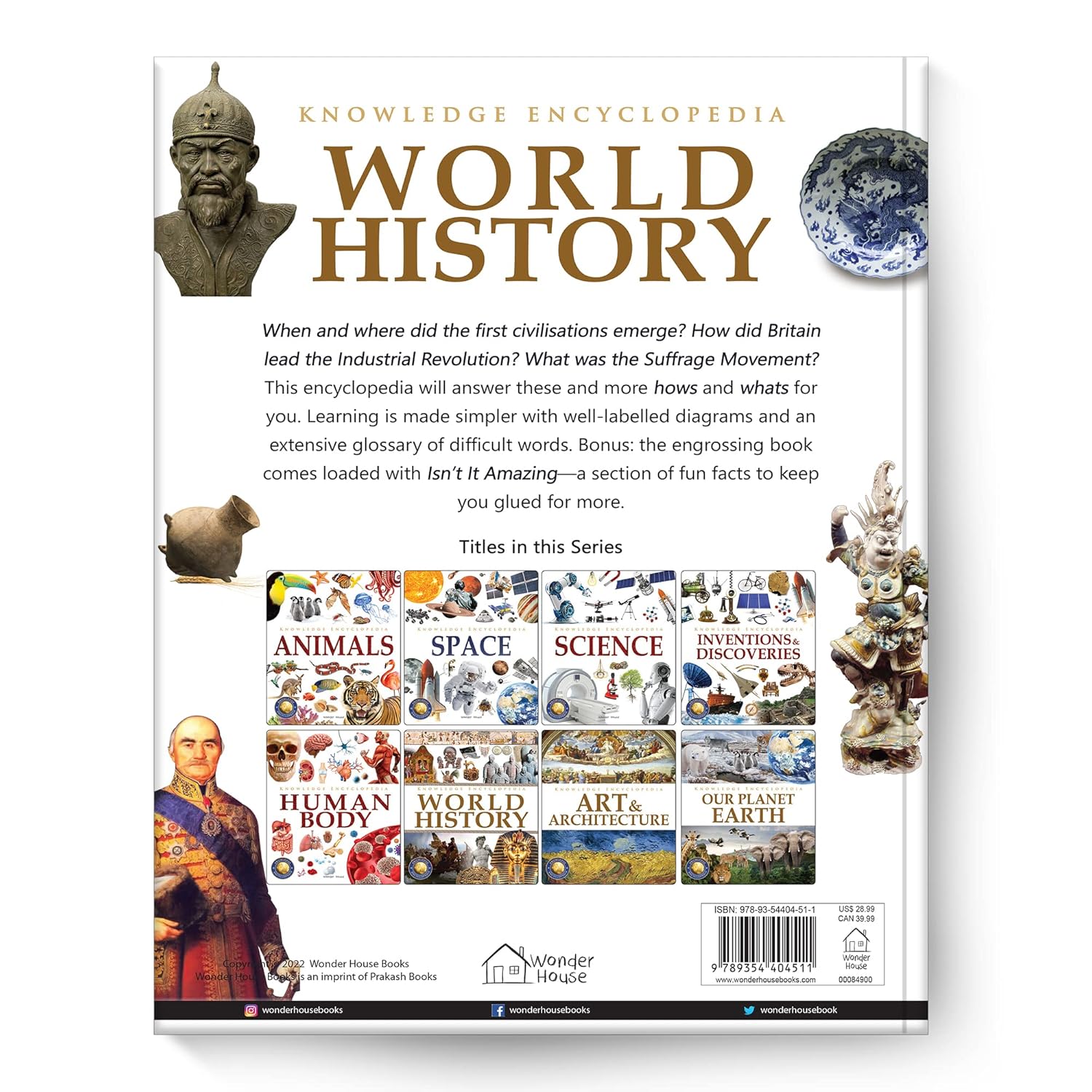 Knowledge Encyclopedia - World History Hardcover by Wonder House Books – view 2