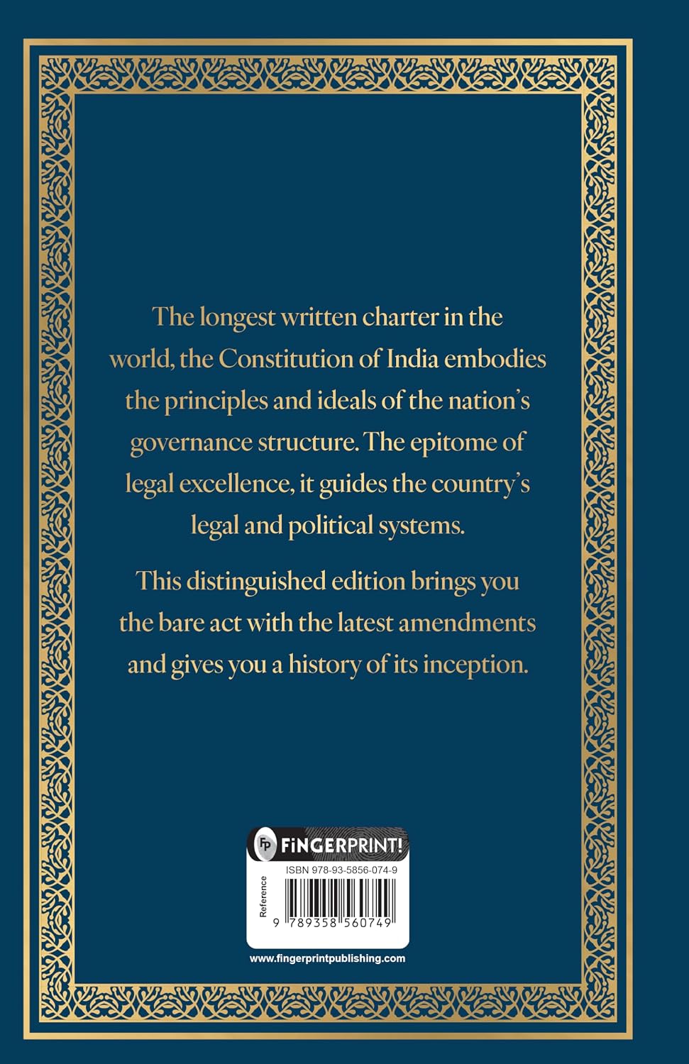 The Constitution of India (Deluxe Hardbound Edition, Latest and Updated) by Various – view 2