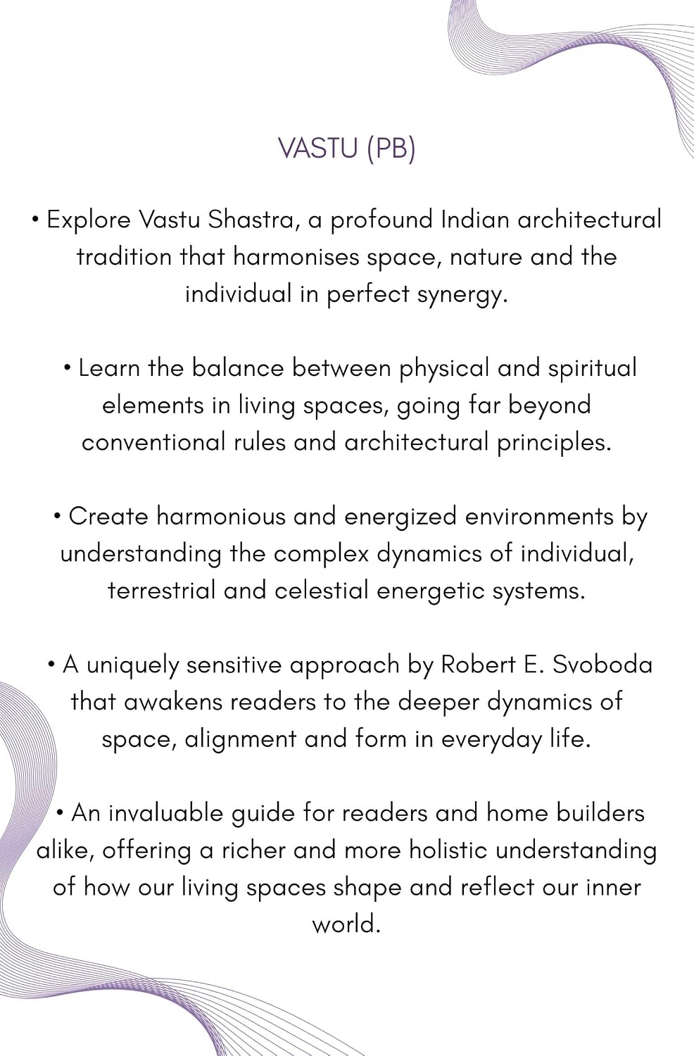 Vastu Paperback by Robert Svoboda – view 6