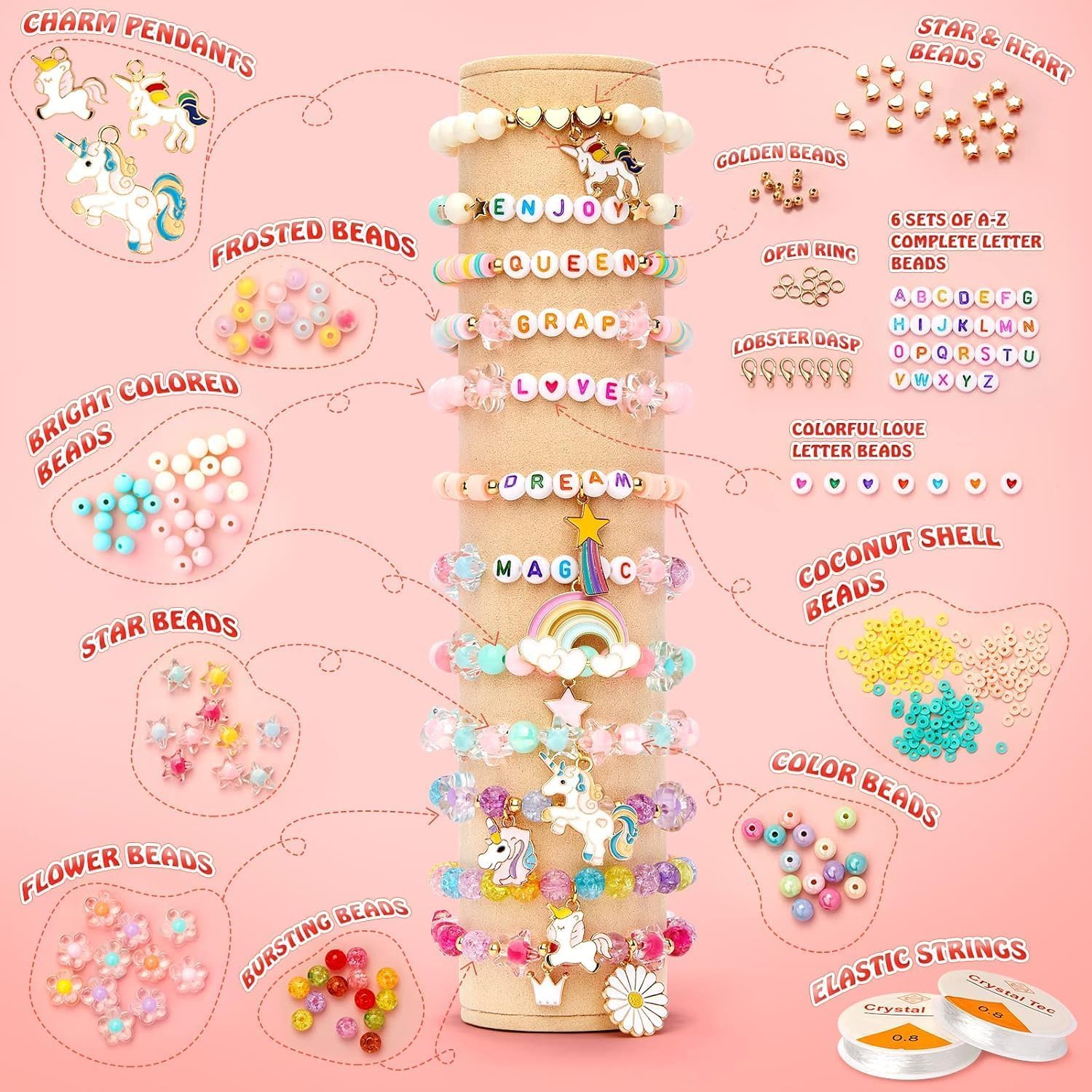 Style Keepers Unicorn Bracelet Making Kit for Girls – view 2