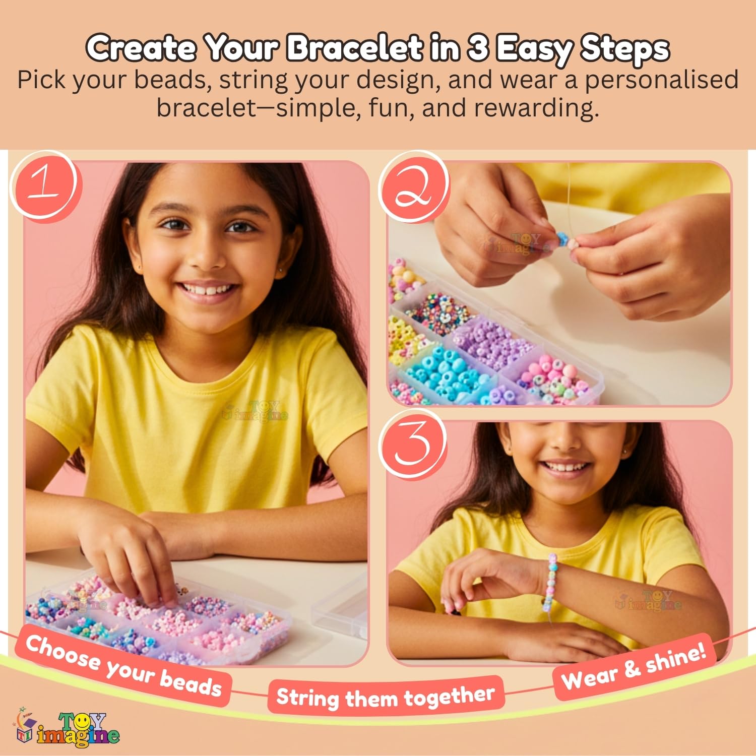 Toy Imagine DIY Bracelet Making Kit for Girls – view 7
