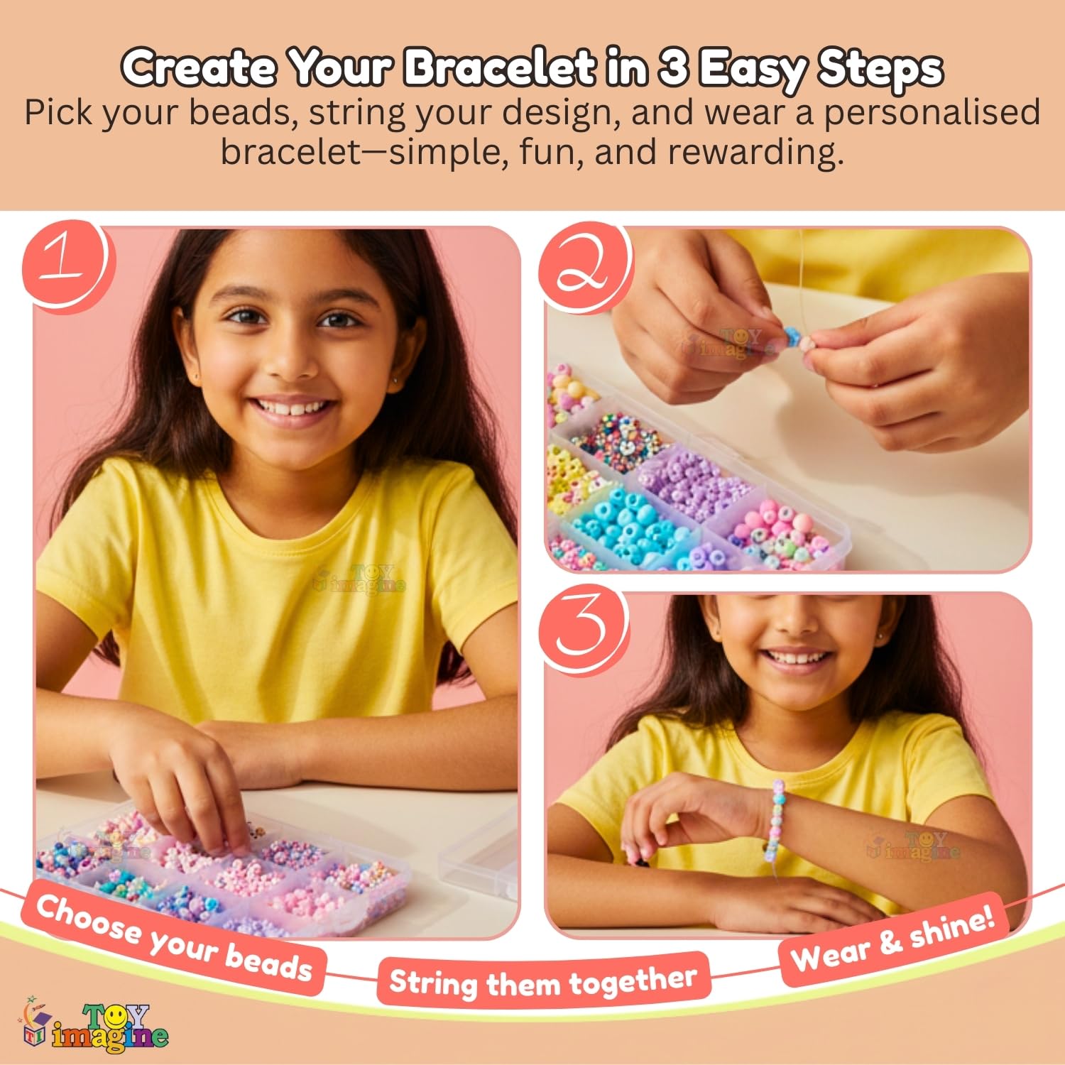 Toy Imagine DIY Bracelet Making Kit for Girls Ages 6-14 – view 6