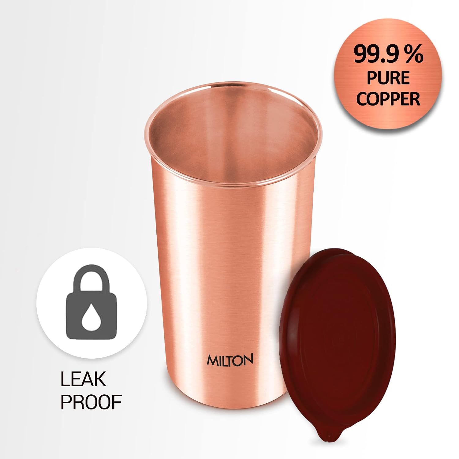 MILTON Copper Tumbler with Lid, 480 ml – view 2