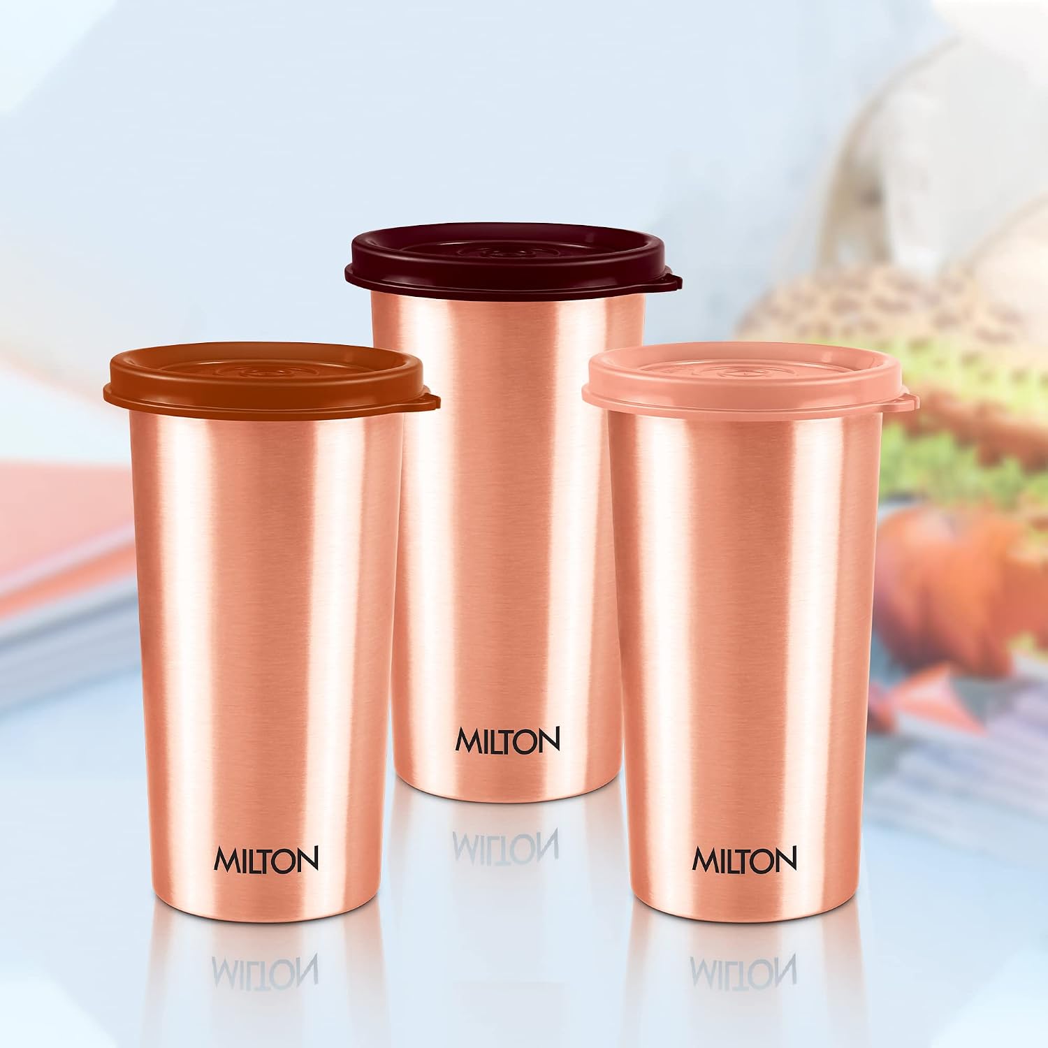 MILTON Copper Tumbler with Lid, 480 ml – view 4