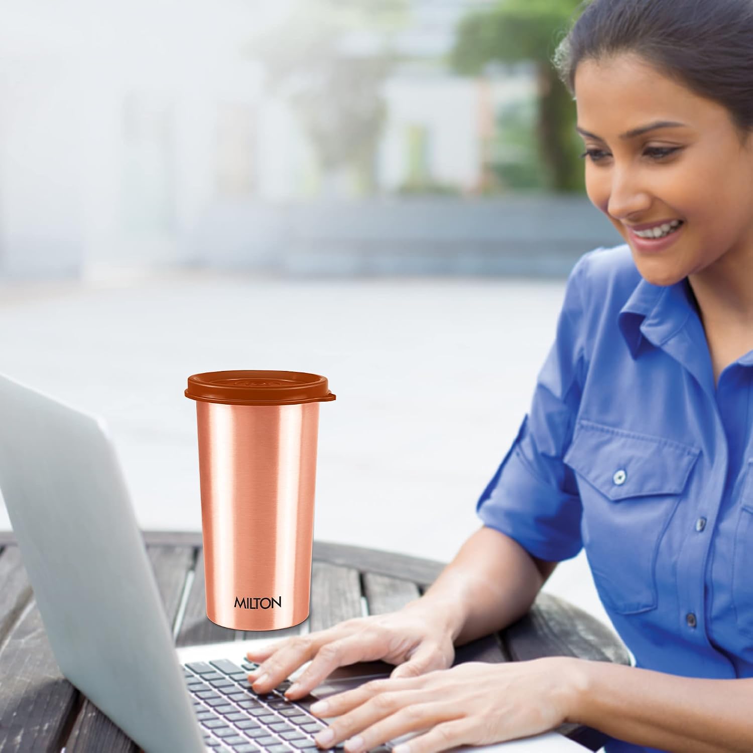 MILTON Copper Tumbler with Lid, 480 ml – view 5