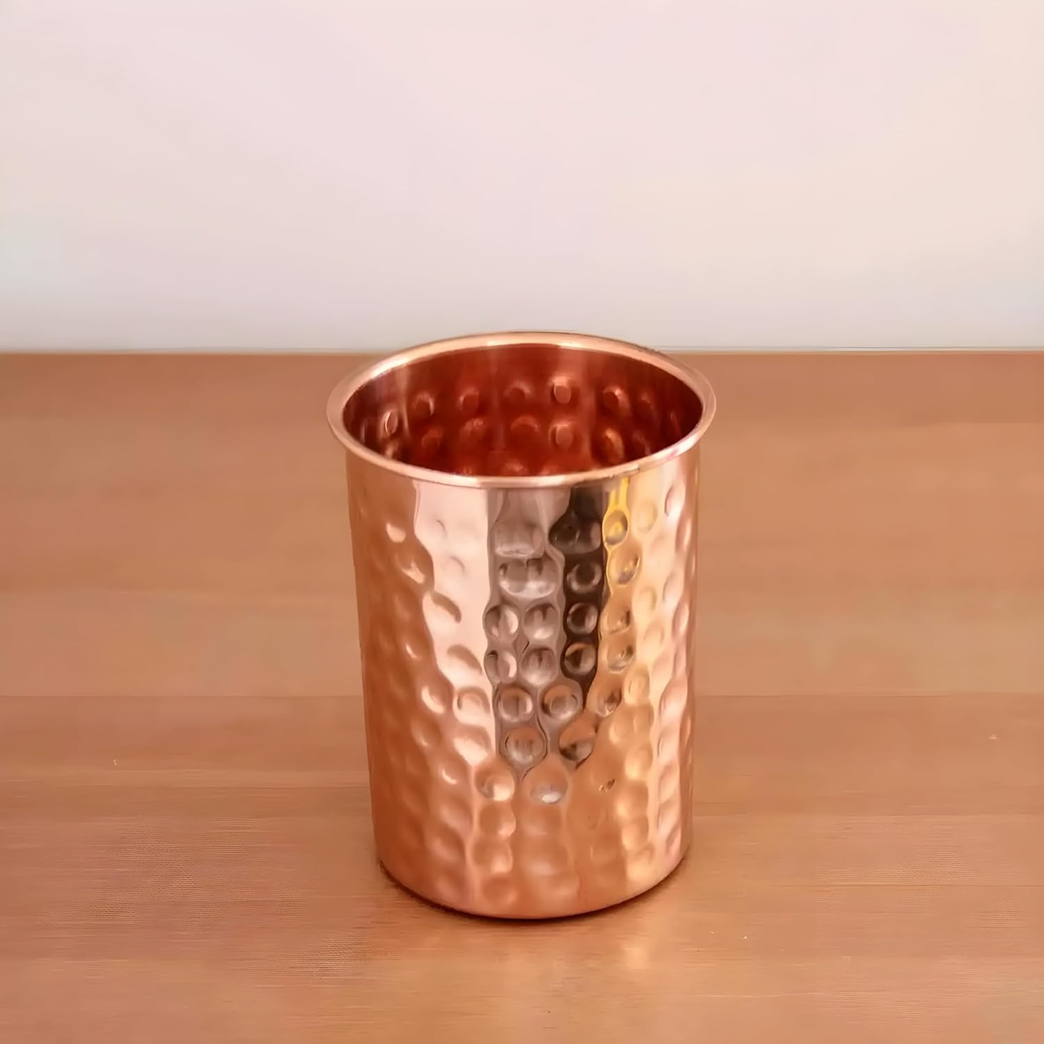 Adoko 100% Pure Copper Hammered Tumbler 300 ml Set of 2 – view 5