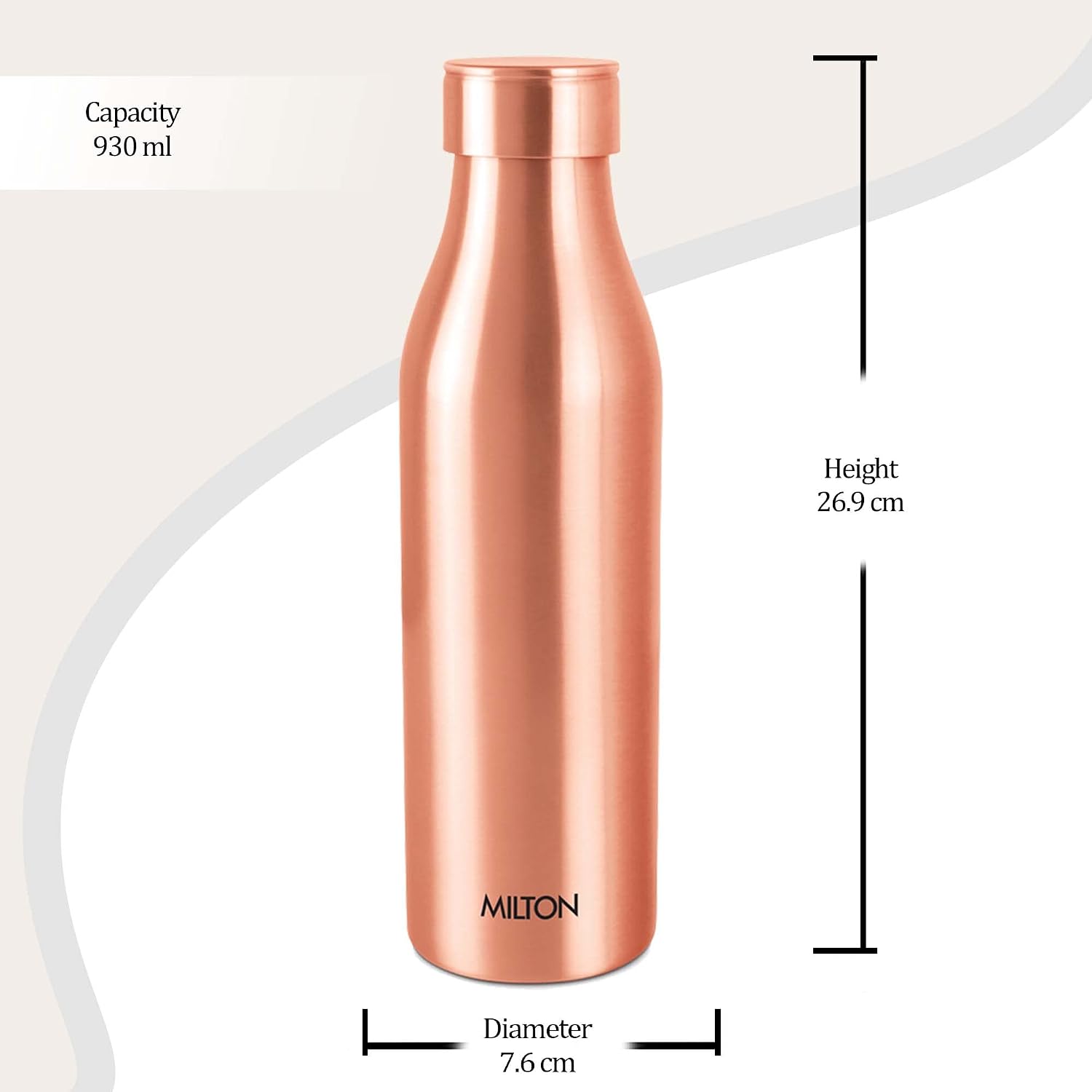 MILTON Copper Charge 1000 Pure Copper Water Bottle – view 7