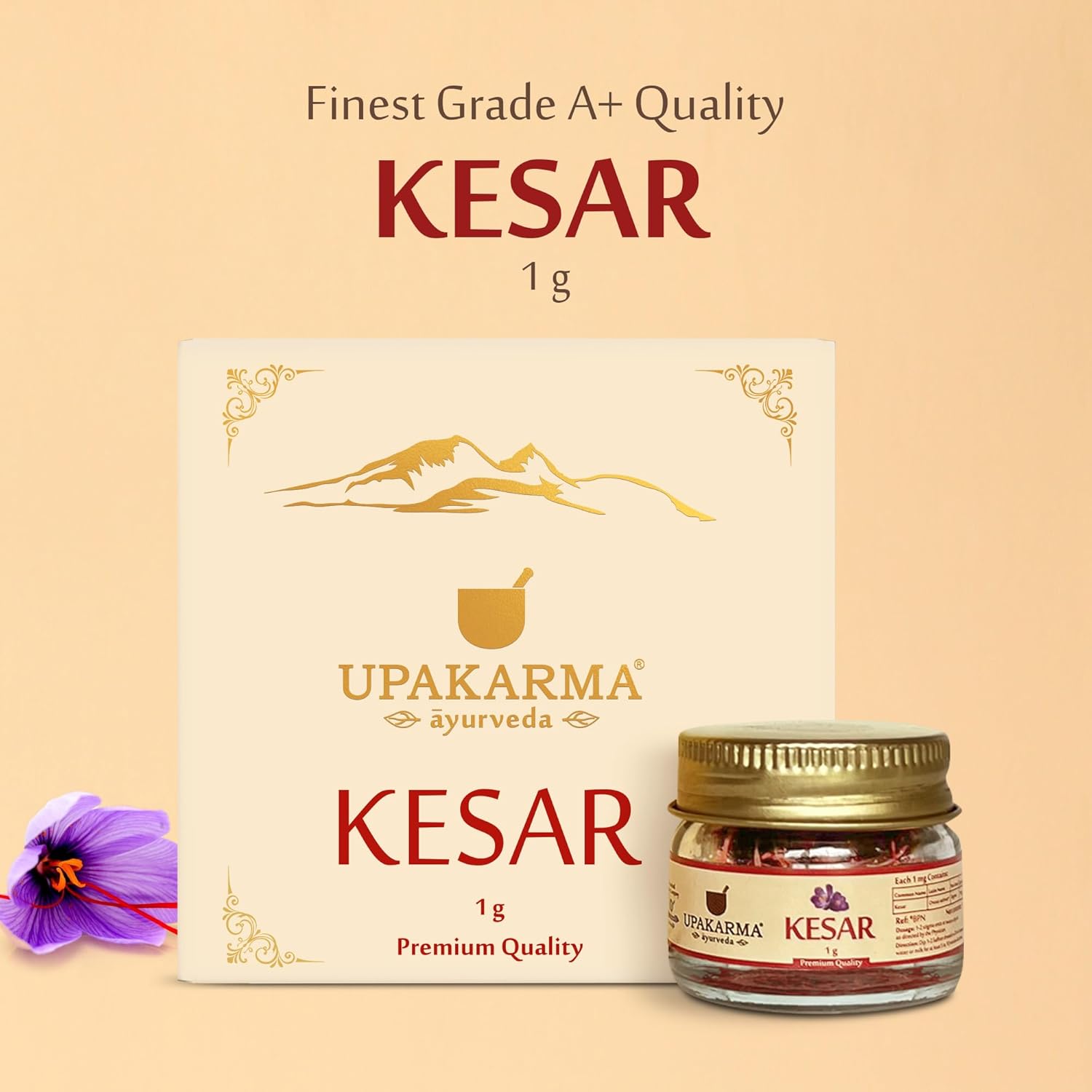 UPAKARMA Kashmiri Kesar Saffron 1 g Gift Box – view 3
