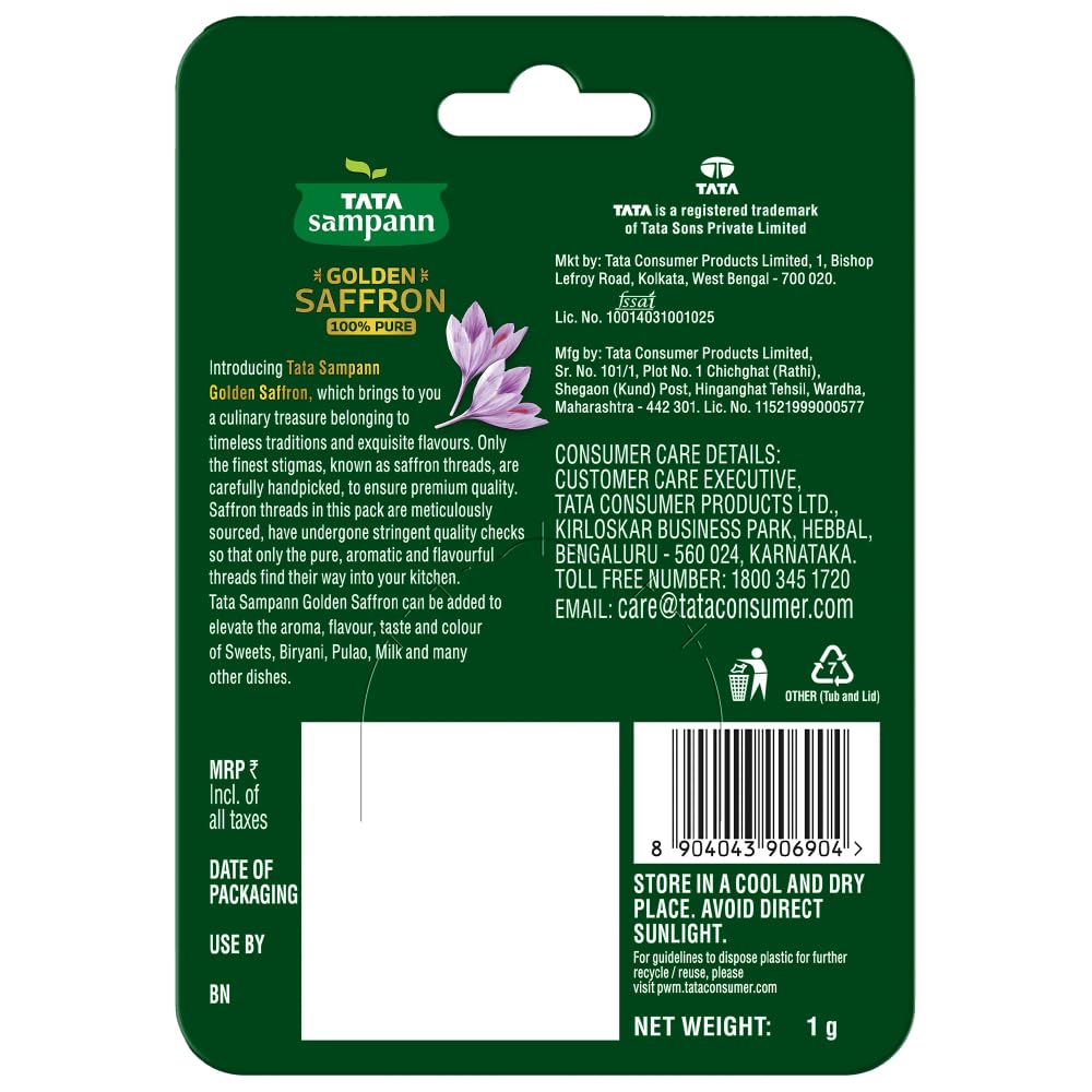 Tata Sampann Golden Saffron 1g – view 9