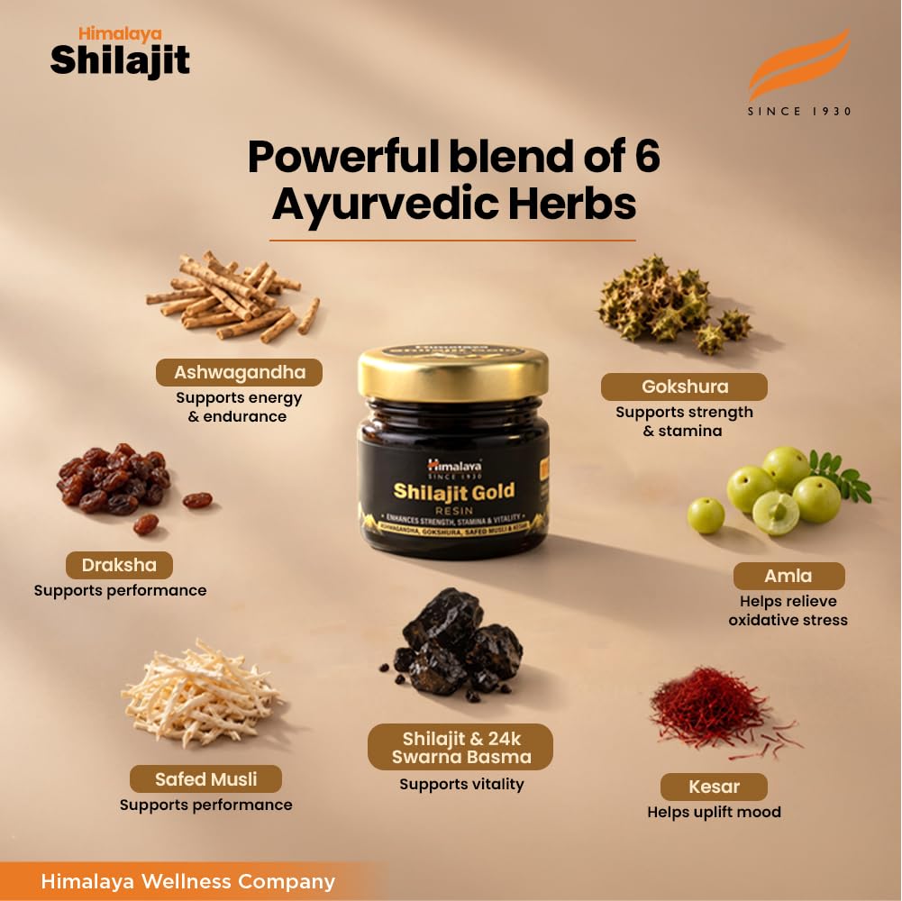 Himalaya Shilajit Gold Resin 20g, 500mg per Serving – view 3