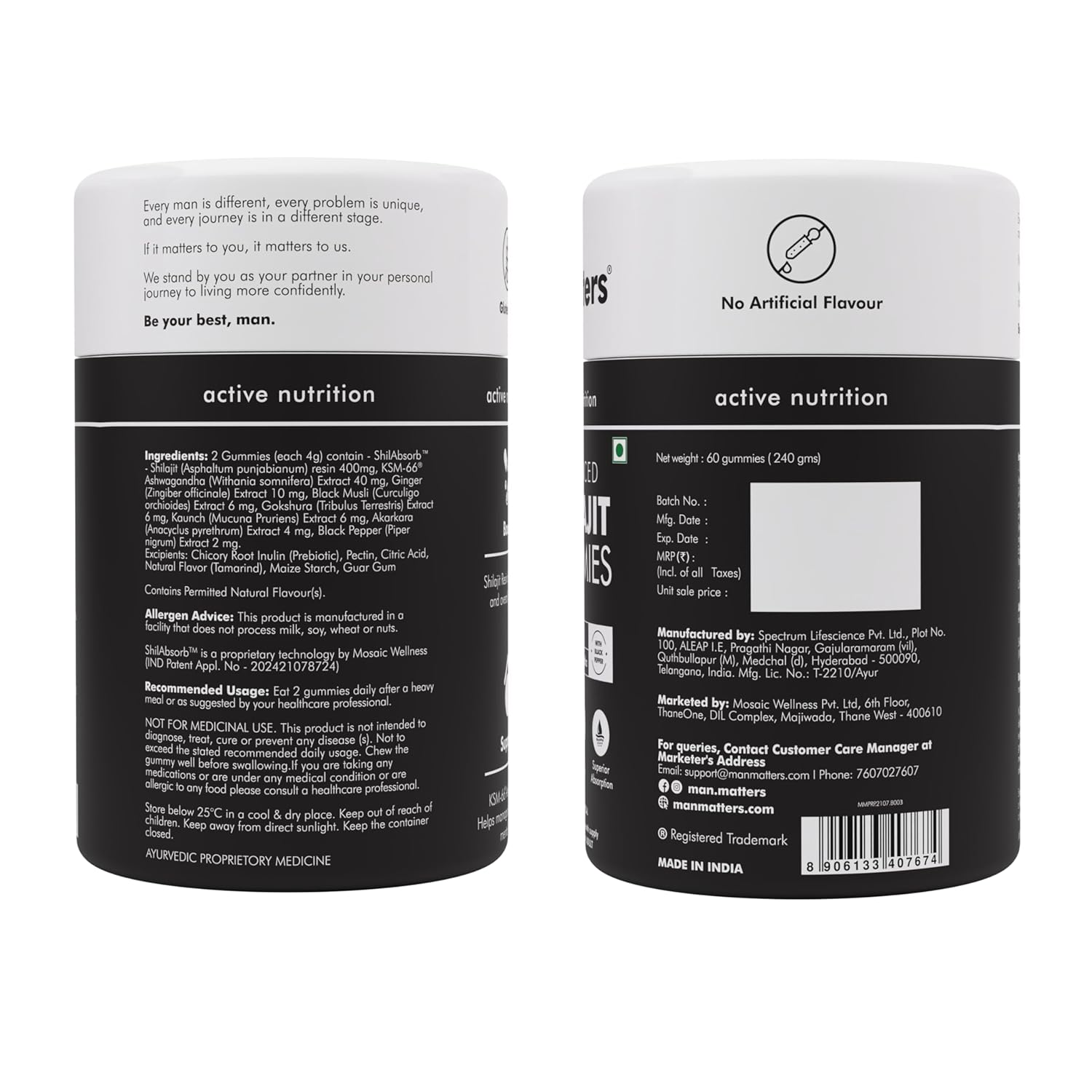 Man Matters Pure Shilajit Gummies with Fulvic Acid & KSM-66 Ashwagandha - 60 Count – view 10