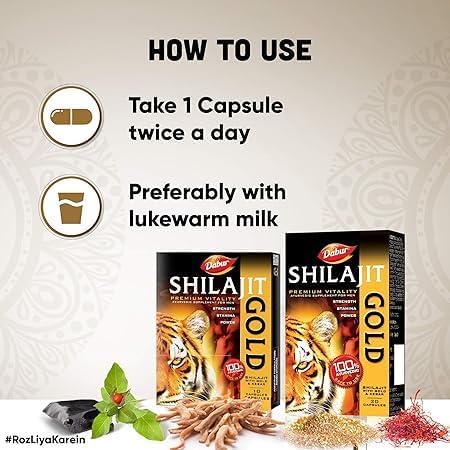 Dabur Shilajit Gold 20 Capsules for Men – view 5