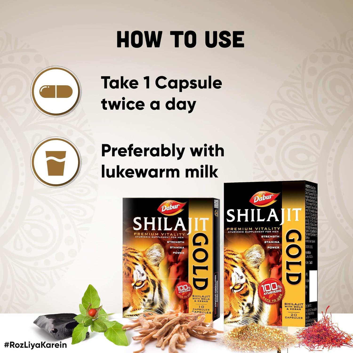 Dabur Shilajit Gold 20 Capsules for Men – view 7