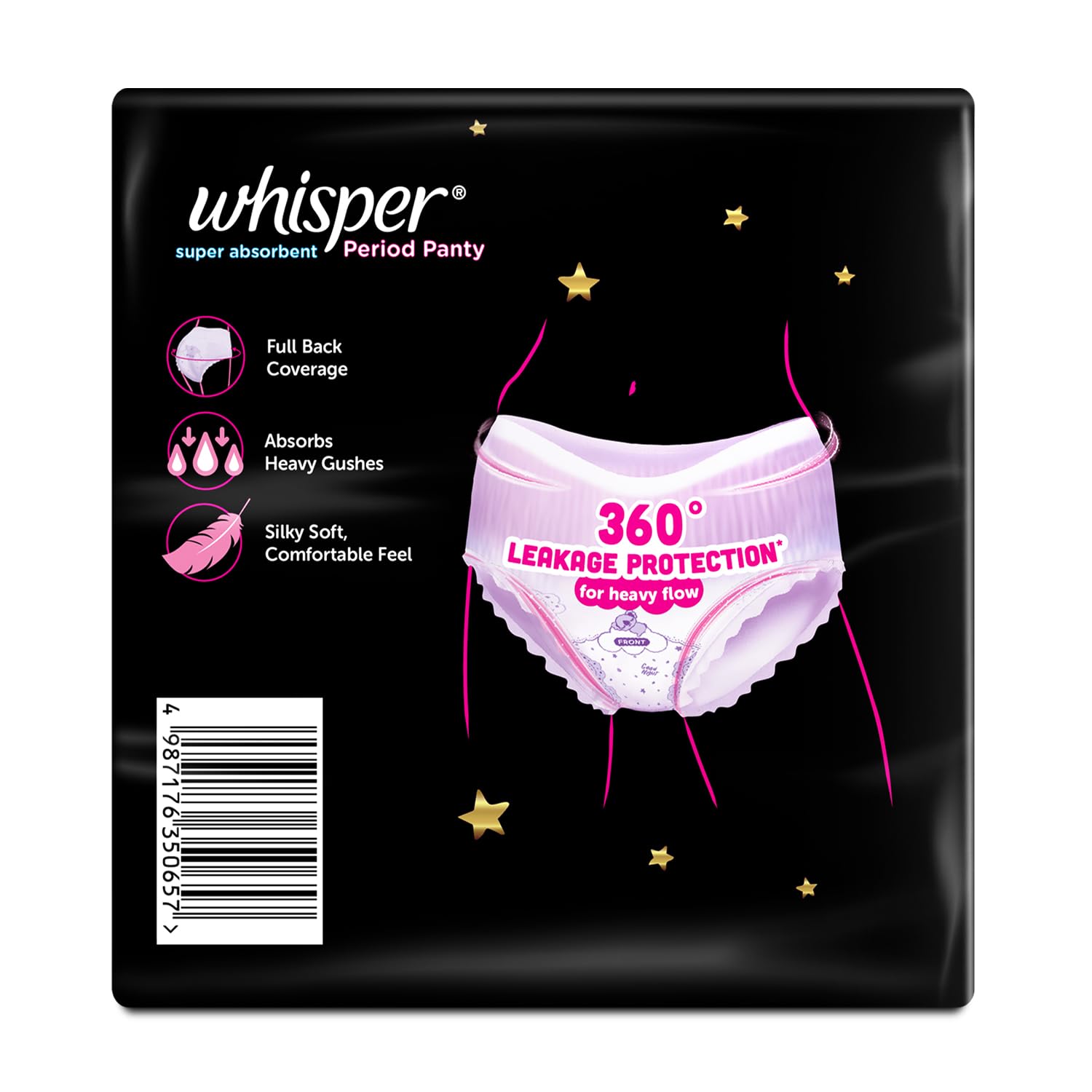 Whisper Super Absorbent Period Panty for Heavy Flow, L-XL, 6 Count – view 11