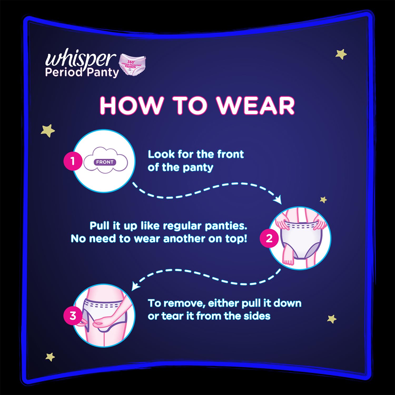 Whisper Super Absorbent Period Panty for Heavy Flow, L-XL, 6 Count – view 8