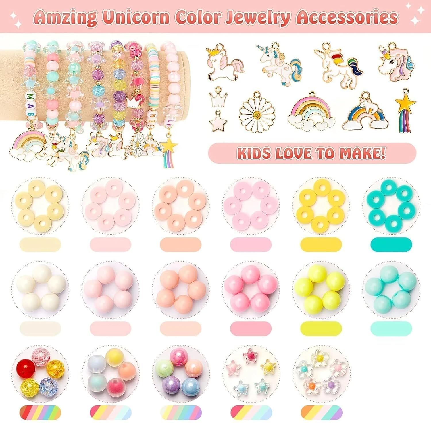 Sendria Unicorn Bracelet Making Kit for Girls Ages 5-12 – view 3