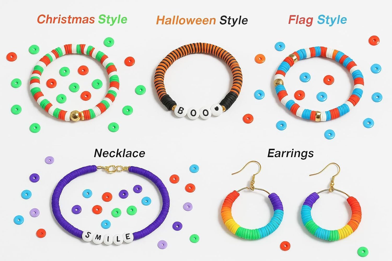 Curve Creation Bracelet Making Kit with Clay Beads, Letter Beads & Unicorn Pendants - Multicolor 2 – view 4