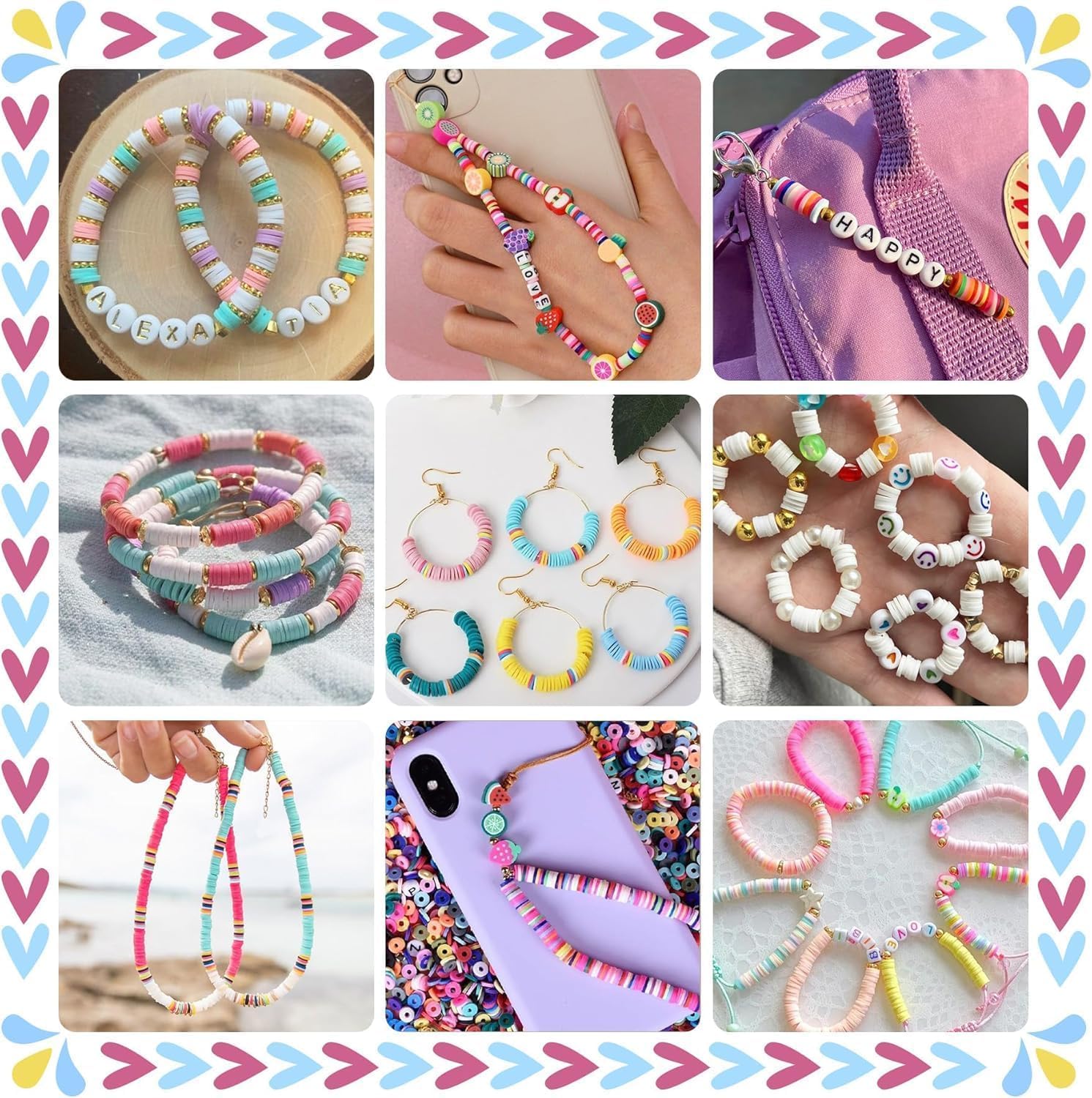 Curve Creation Bracelet Making Kit with Clay Beads, Letter Beads & Unicorn Pendants - Multicolor 2 – view 5