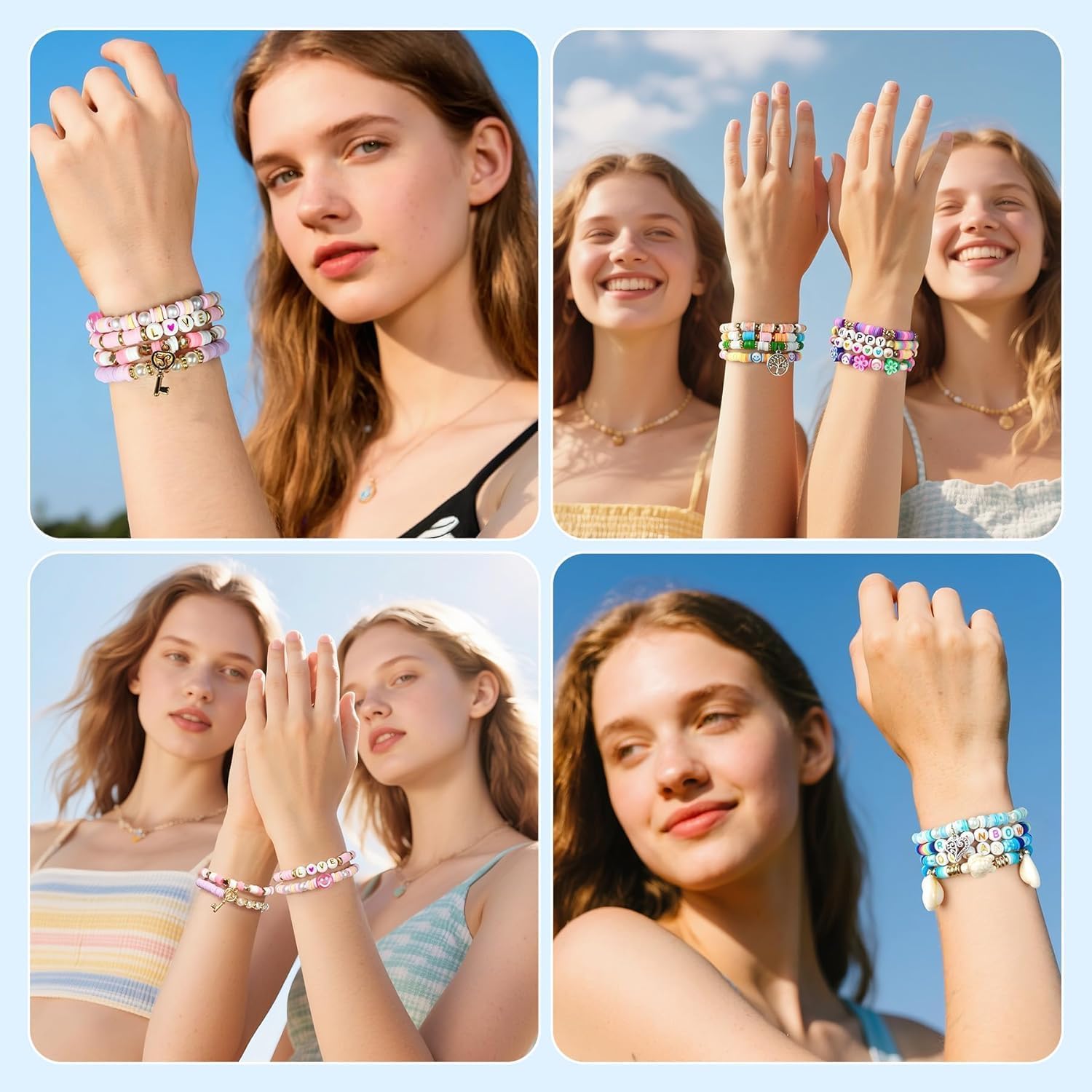 Curve Creation Bracelet Making Kit with Letter Beads & Unicorn Pendants - Multicolor 4 – view 7