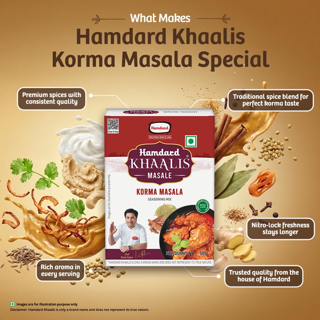 Hamdard Khaalis Korma Masala Ready to Cook 50g – view 5