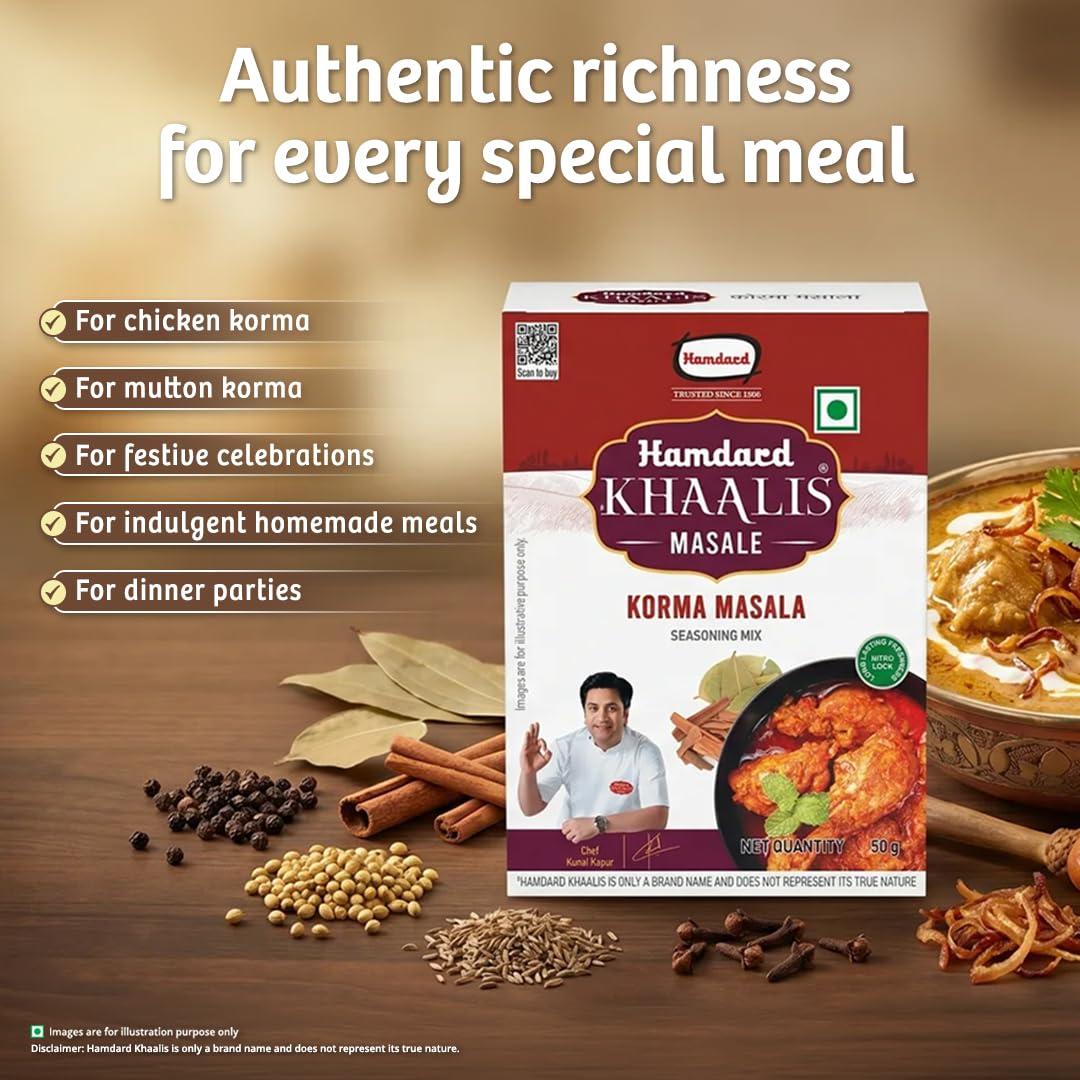Hamdard Khaalis Korma Masala Ready to Cook 50g – view 4