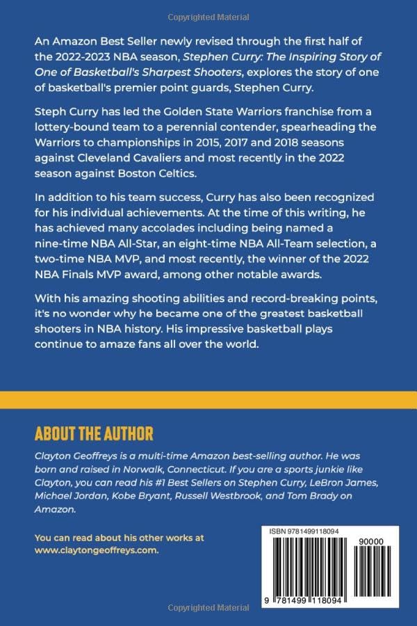 Stephen Curry: The Inspiring Story of One of Basketball's Sharpest Shooters by Clayton Geoffreys – view 2