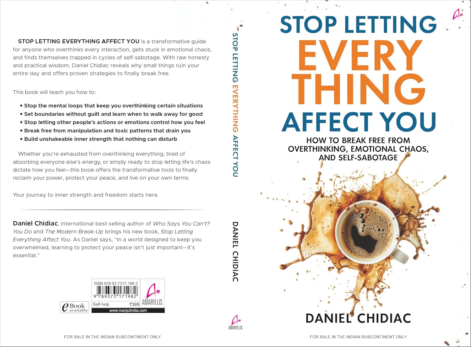 Stop Letting Everything Affect You by Daniel Chidiac (Paperback) – view 7
