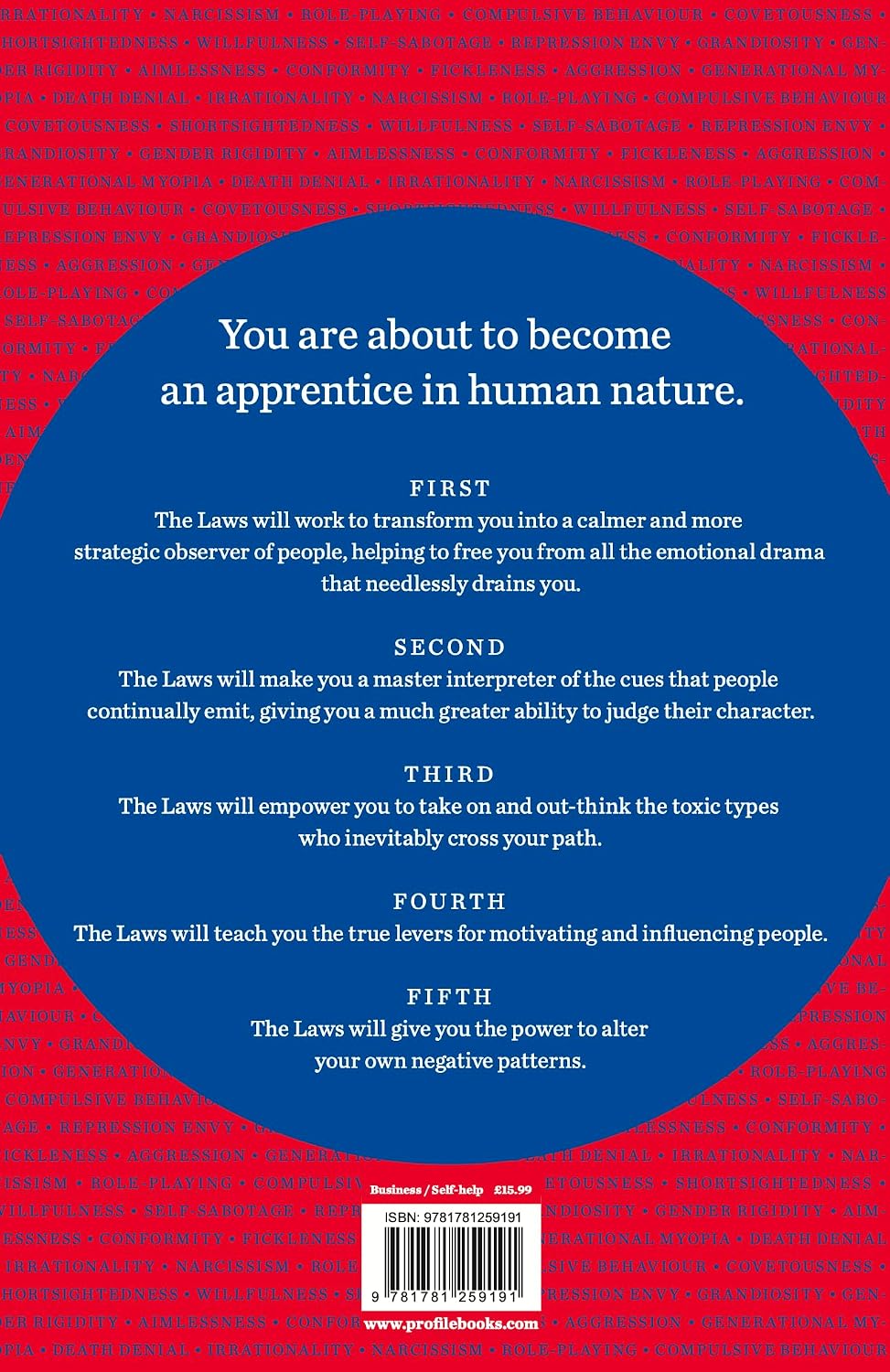 The Laws of Human Nature by Robert Greene (Paperback) – view 2
